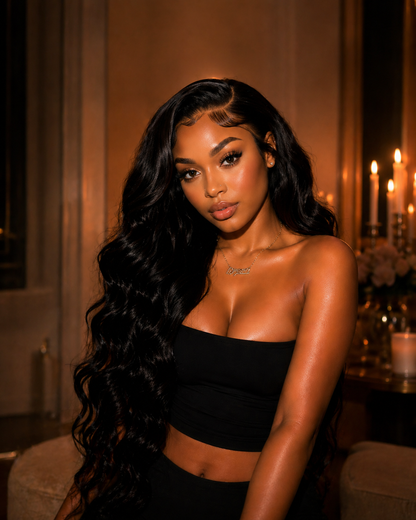 The Signature Crown™ Glueless HD Lace Wig for Effortless Style and Comfort - CrownRichHair